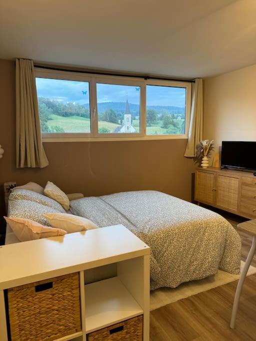 Studio Cosy Au Coeur Du Haut-Jura Foncine-le-Bas 外观 照片